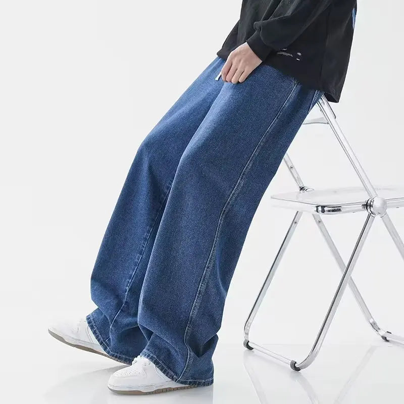 Jeans de corte ancho