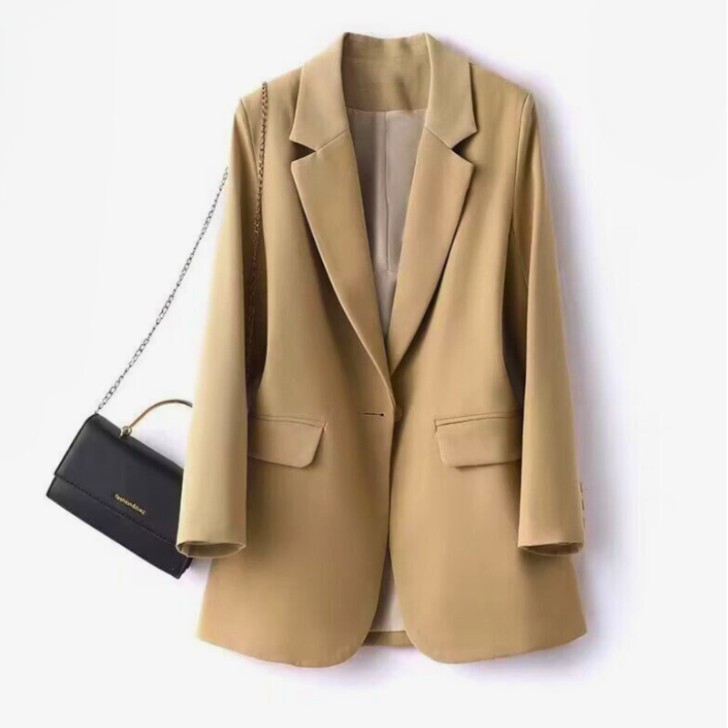 Blazer de algodón y lino