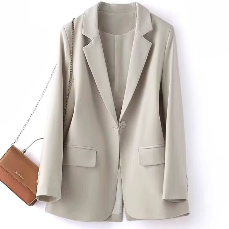 Blazer de algodón y lino