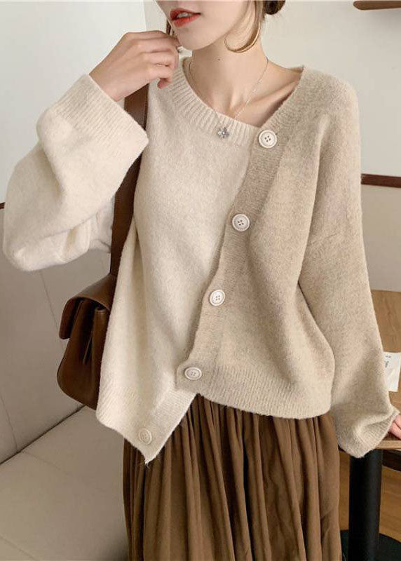 Zelma – Camisas Asimétricas con Detalles de Botones