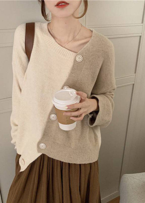 Zelma – Camisas Asimétricas con Detalles de Botones