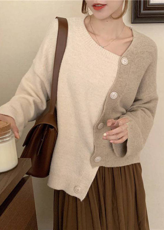 Zelma – Camisas Asimétricas con Detalles de Botones