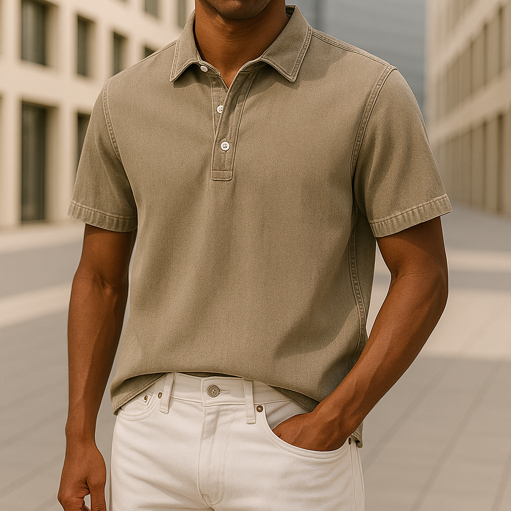 Hudson Camisa Polo de Denim