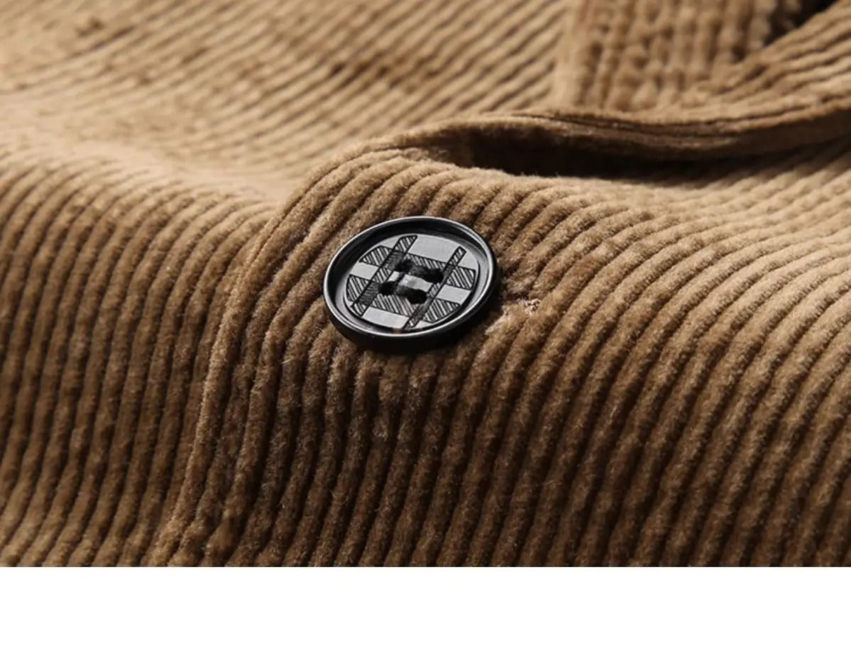 Chaqueta moderna de terciopelo suave y clásico