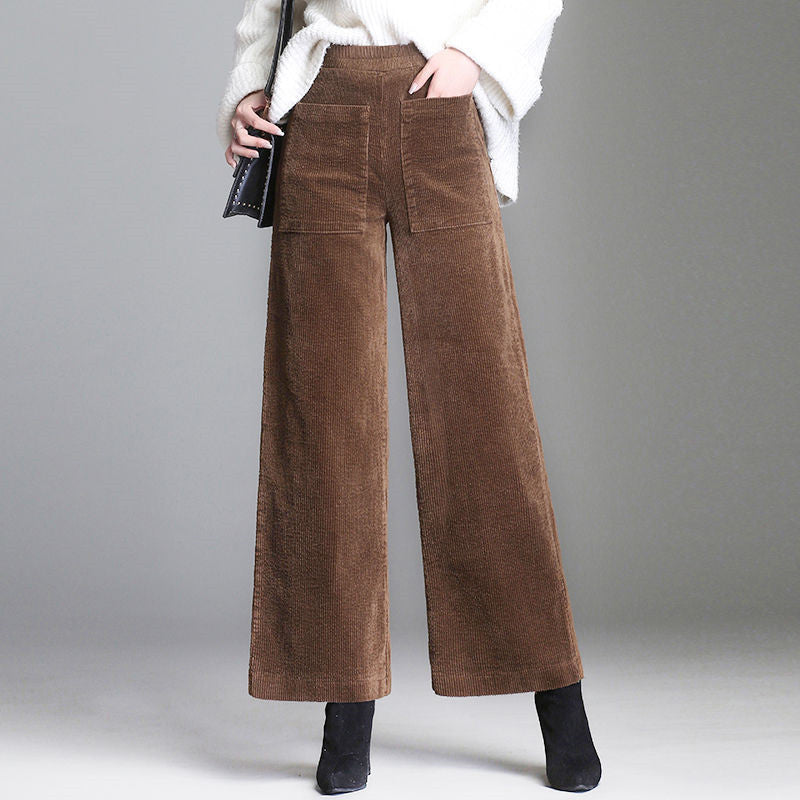 Lora – Pantalones de Terciopelo Elegantes
