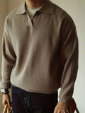 Polo de manga larga Edward con tejido premium