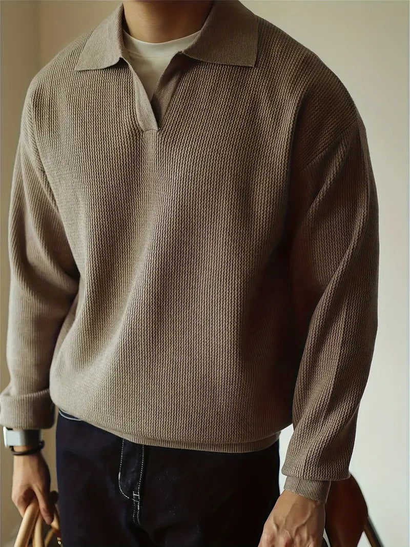Camisa Polo Edward de Manga Larga para Hombre