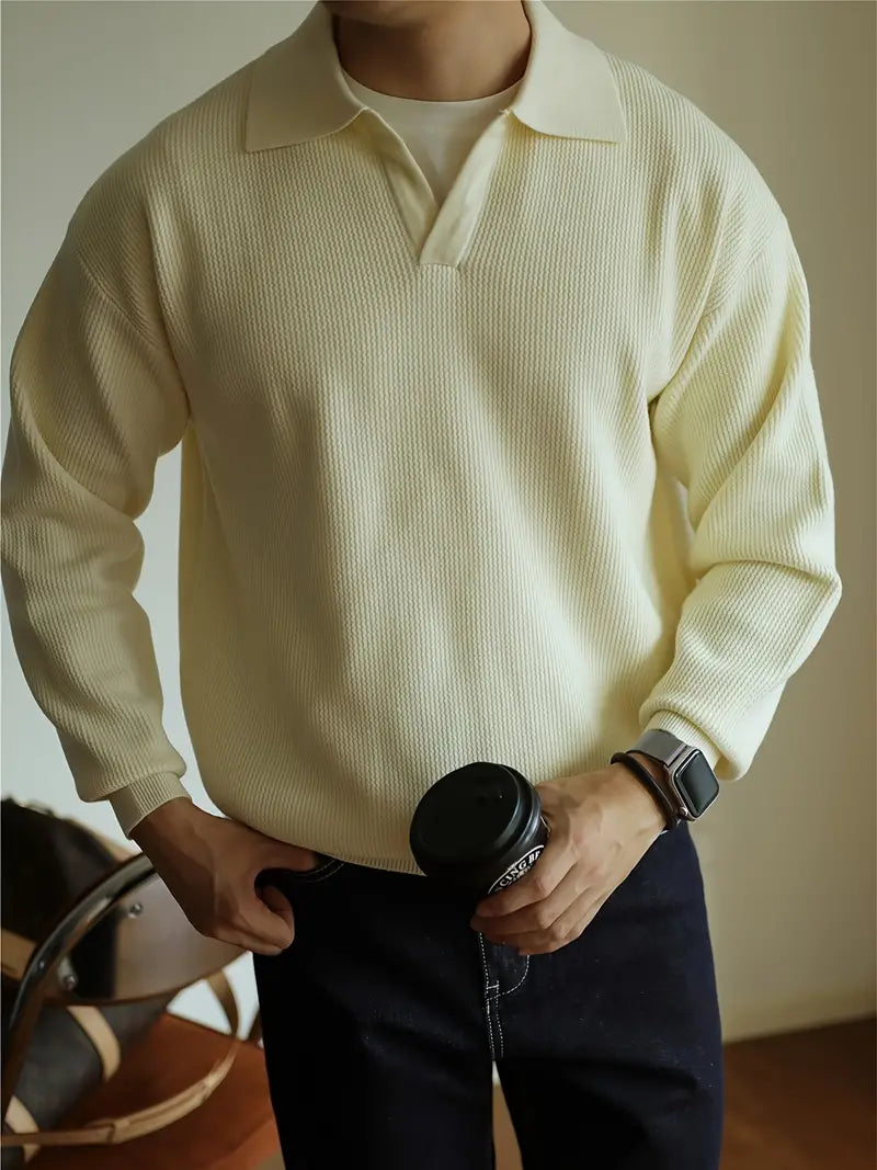 Camisa Polo Edward de Manga Larga para Hombre