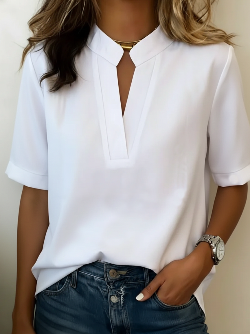 Irena – Blusa Chic con Escote en V