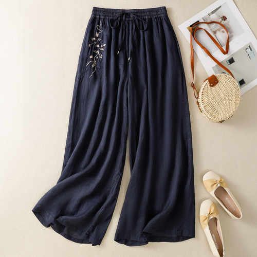 Asta – Pantalones de lino de corte amplio