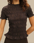 Kavos Plaid Wrinkled Shirt
