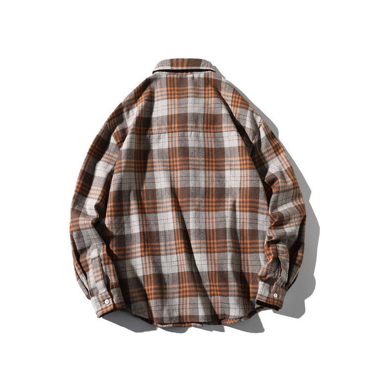 Camisa de franela con estampado a cuadros