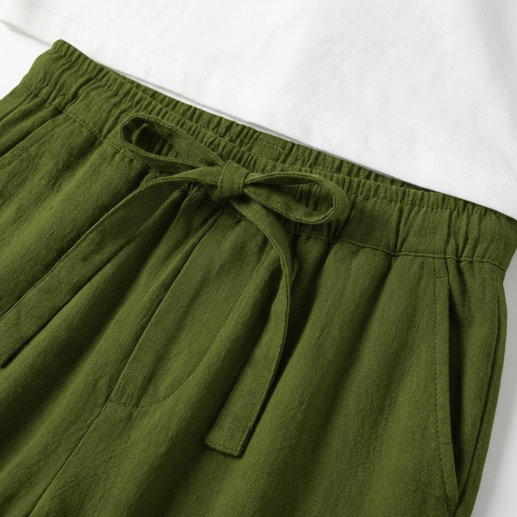 Damiano Pantalones de Algodón