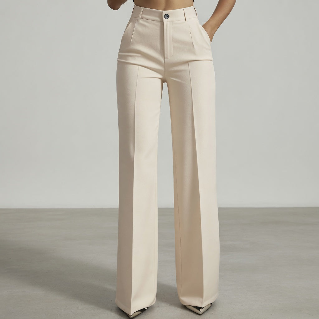 Elena – Elegantes pantalones de mujer de cintura alta