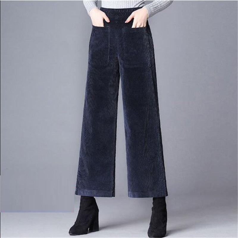 Lora – Pantalones de Terciopelo Elegantes