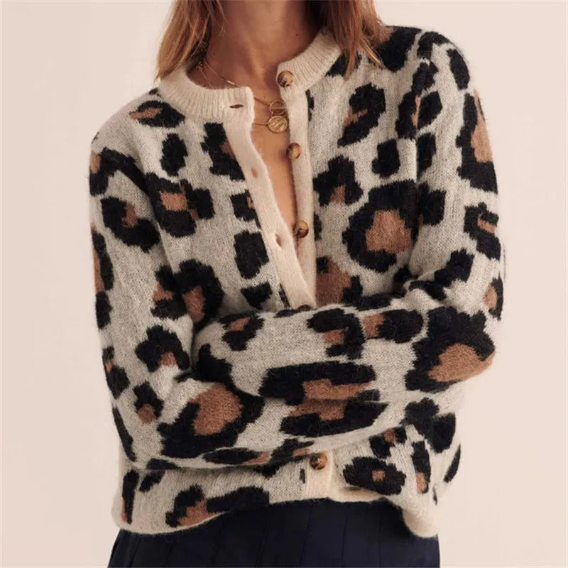 Svaja – Suéter con Estampado de Leopardo