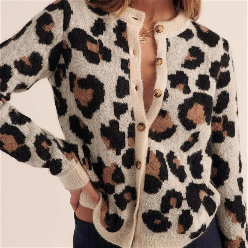 Svaja – Suéter con Estampado de Leopardo