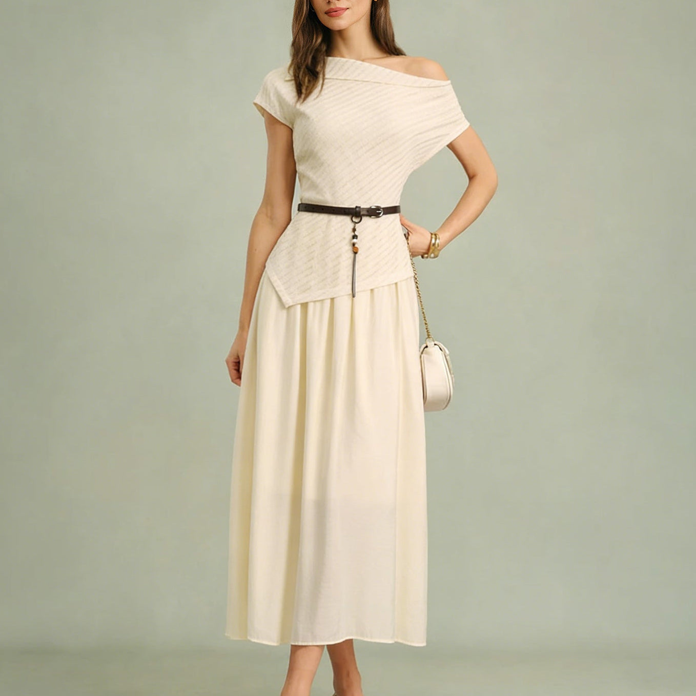 Miglė – Vestido Asimétrico Elegante