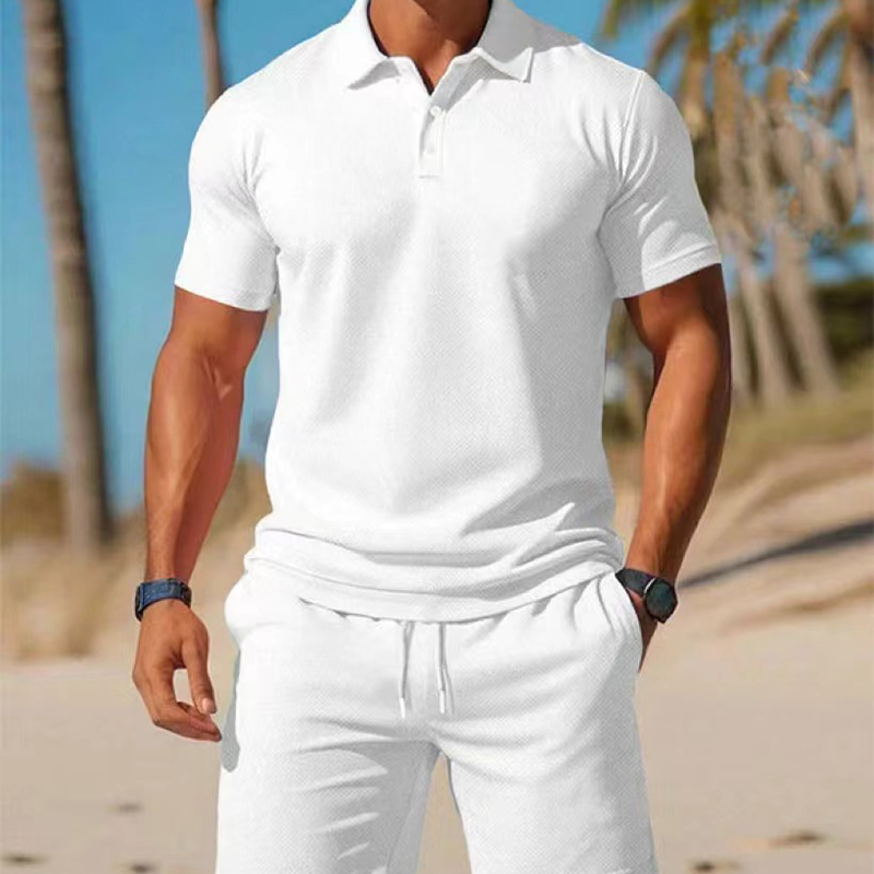 Marcelius – Conjunto de polo y pantalones cortos