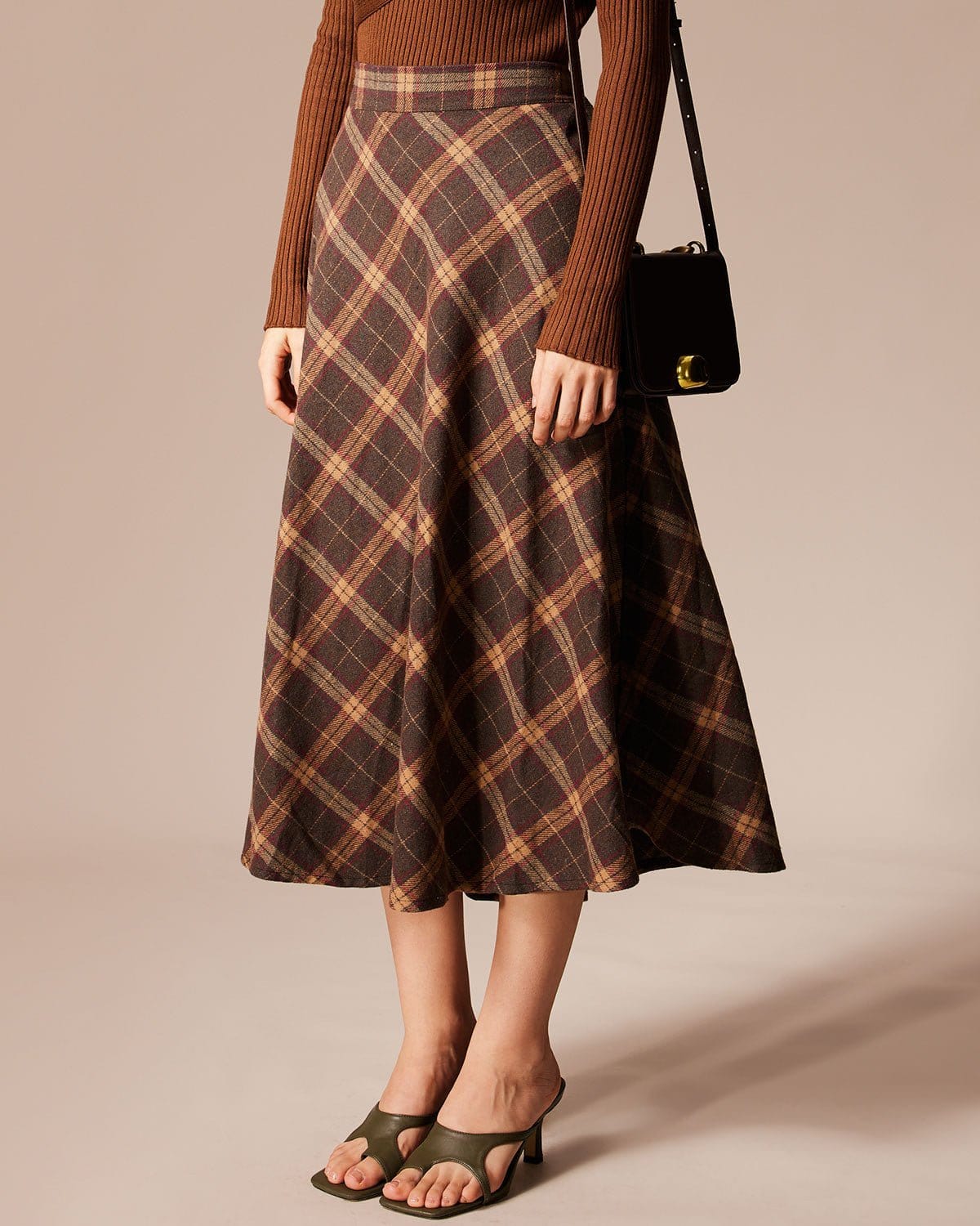 Elara – Falda midi con diseño clásico
