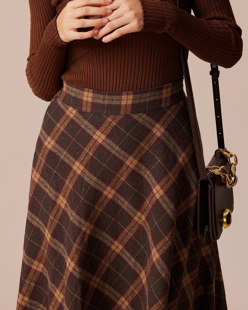 Elara – Falda midi con diseño clásico