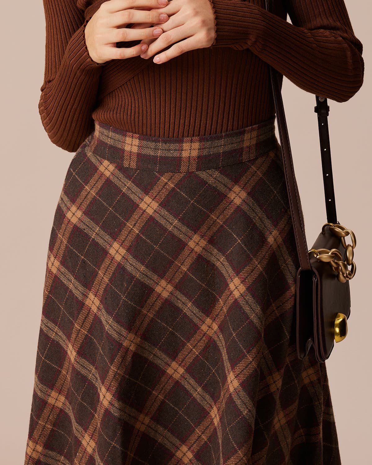Elara – Falda midi con diseño clásico