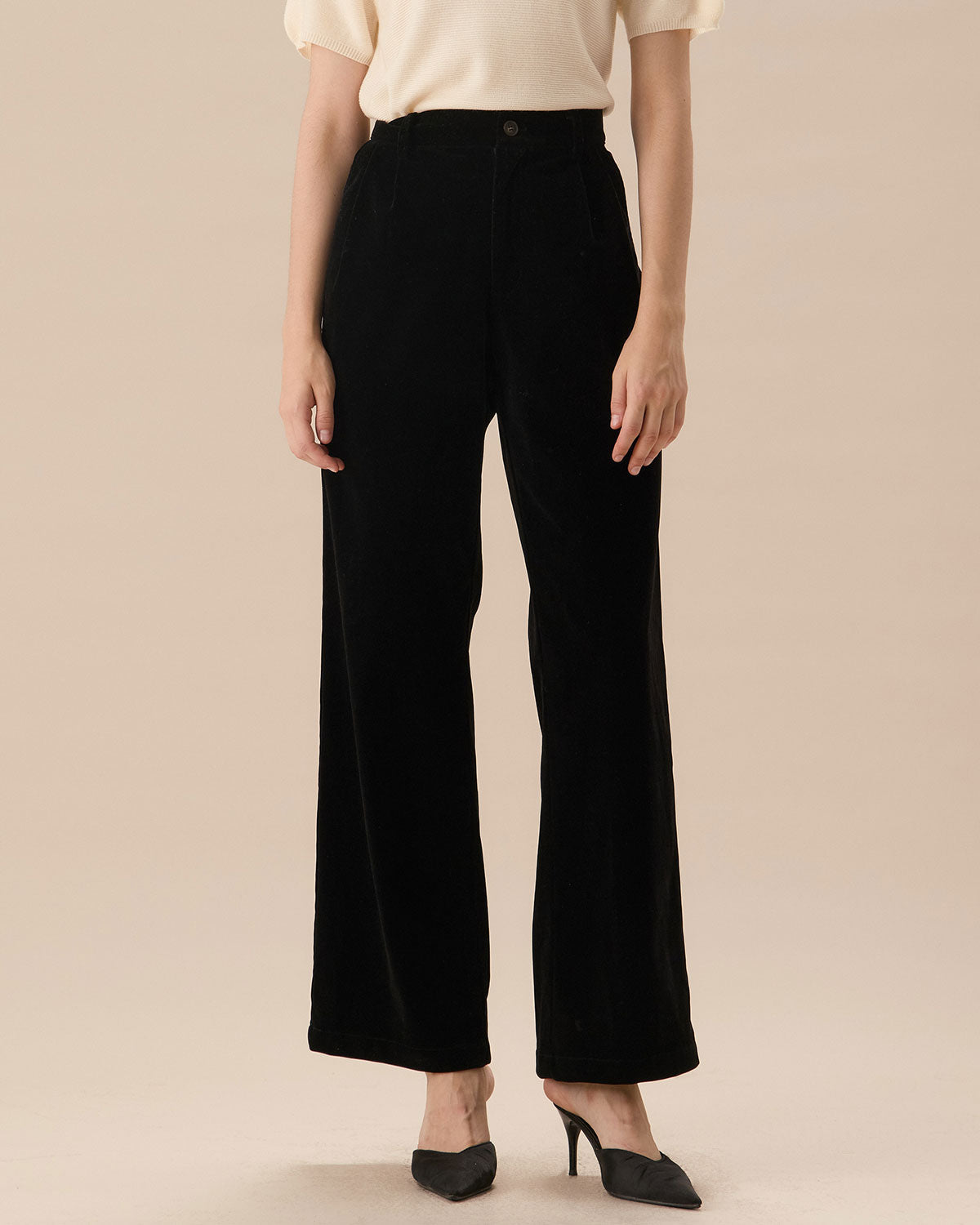 Palma – Pantalones Amplios de Cintura Alta
