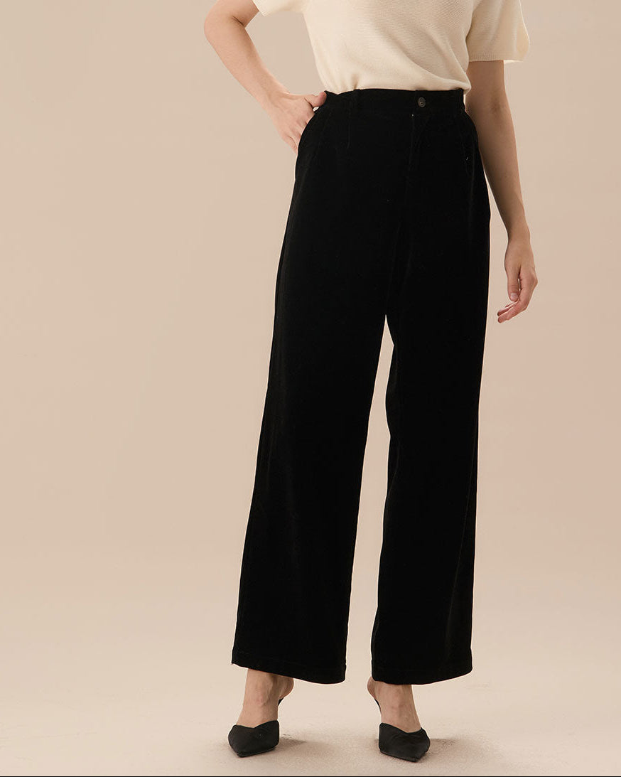 Palma – Pantalones Amplios de Cintura Alta