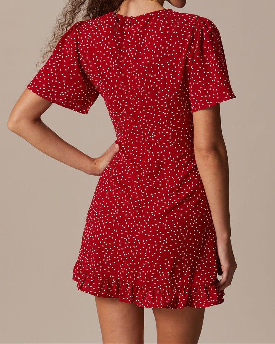 Aistė – Vestido corto de lunares