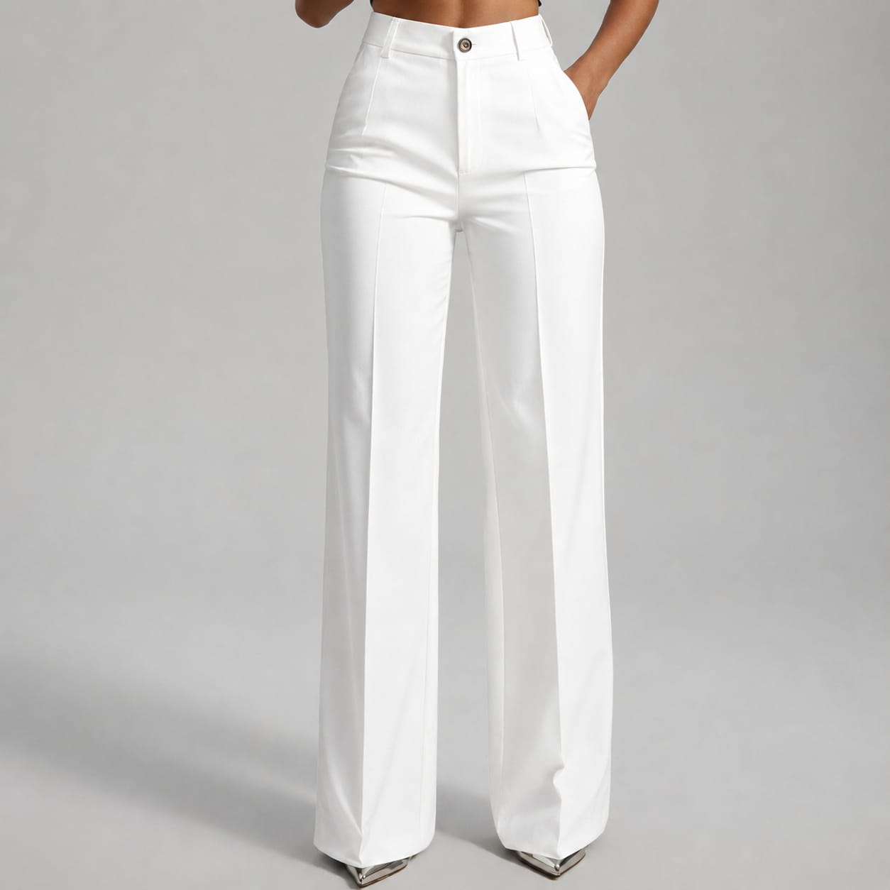 Elena – Elegantes pantalones de mujer de cintura alta