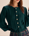 Esmeralda – Blusa con mangas abullonadas