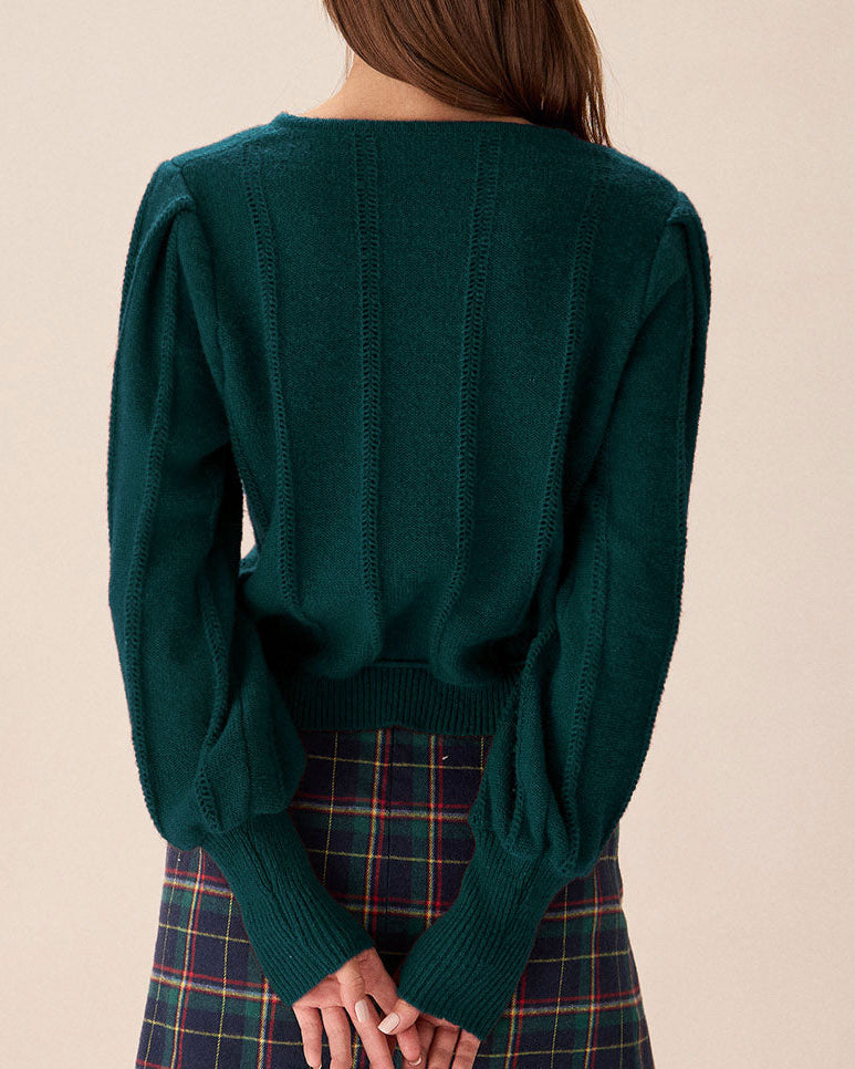 Esmeralda – Blusa con mangas abullonadas
