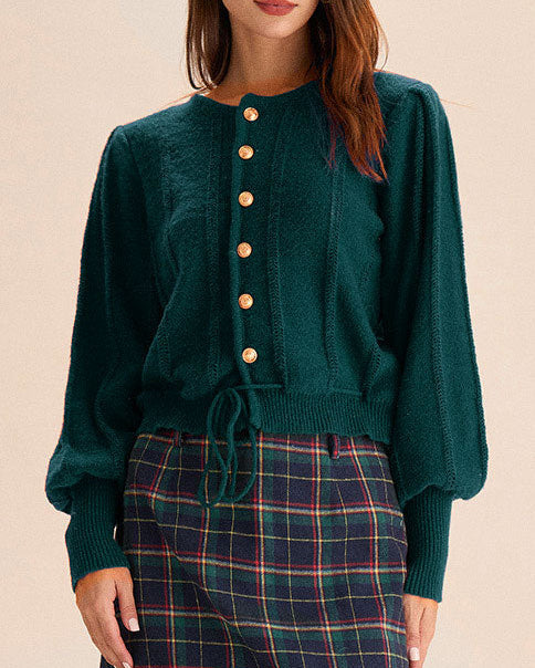 Esmeralda – Blusa con mangas abullonadas