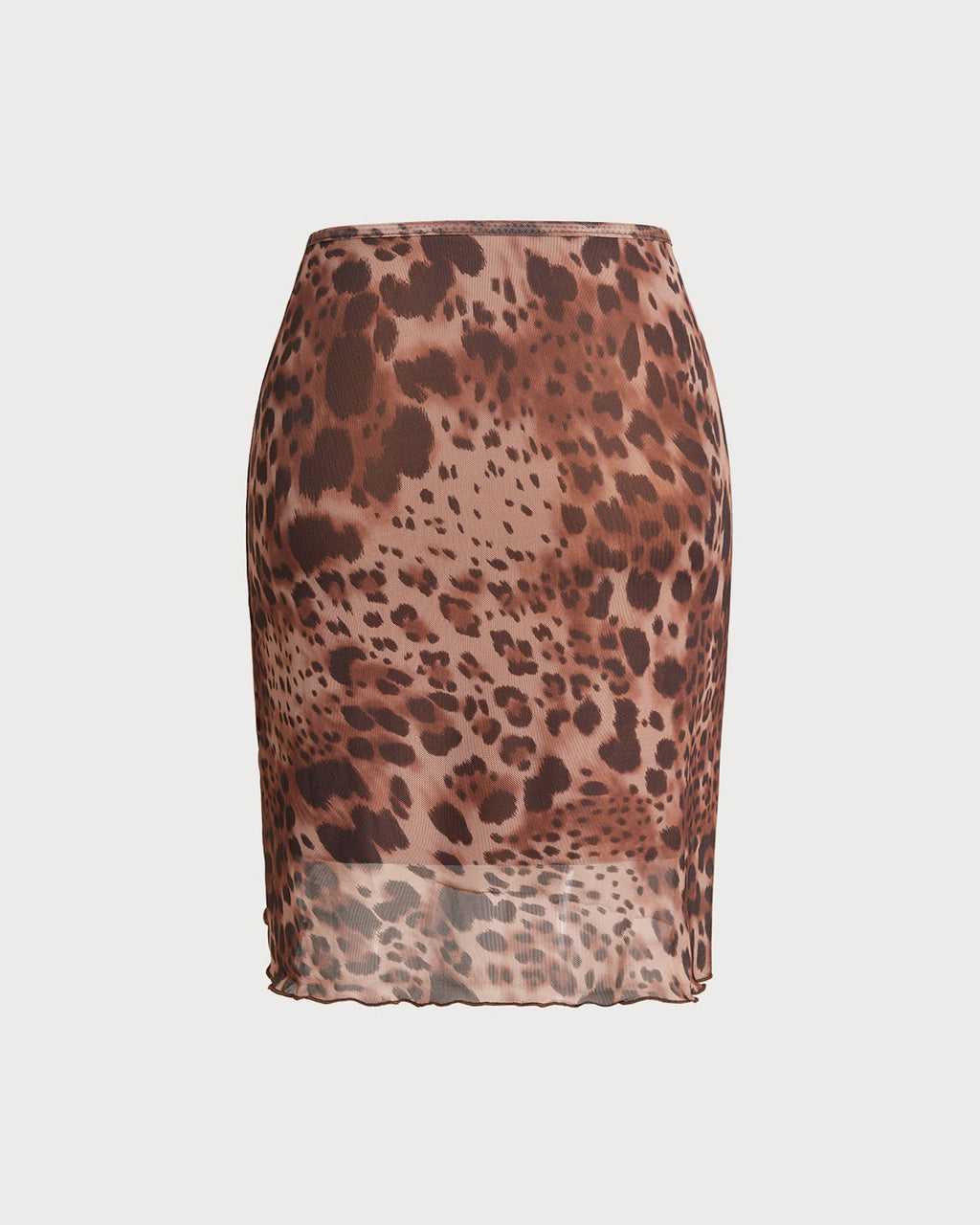 Falda corta elástica con diseño de leopardo