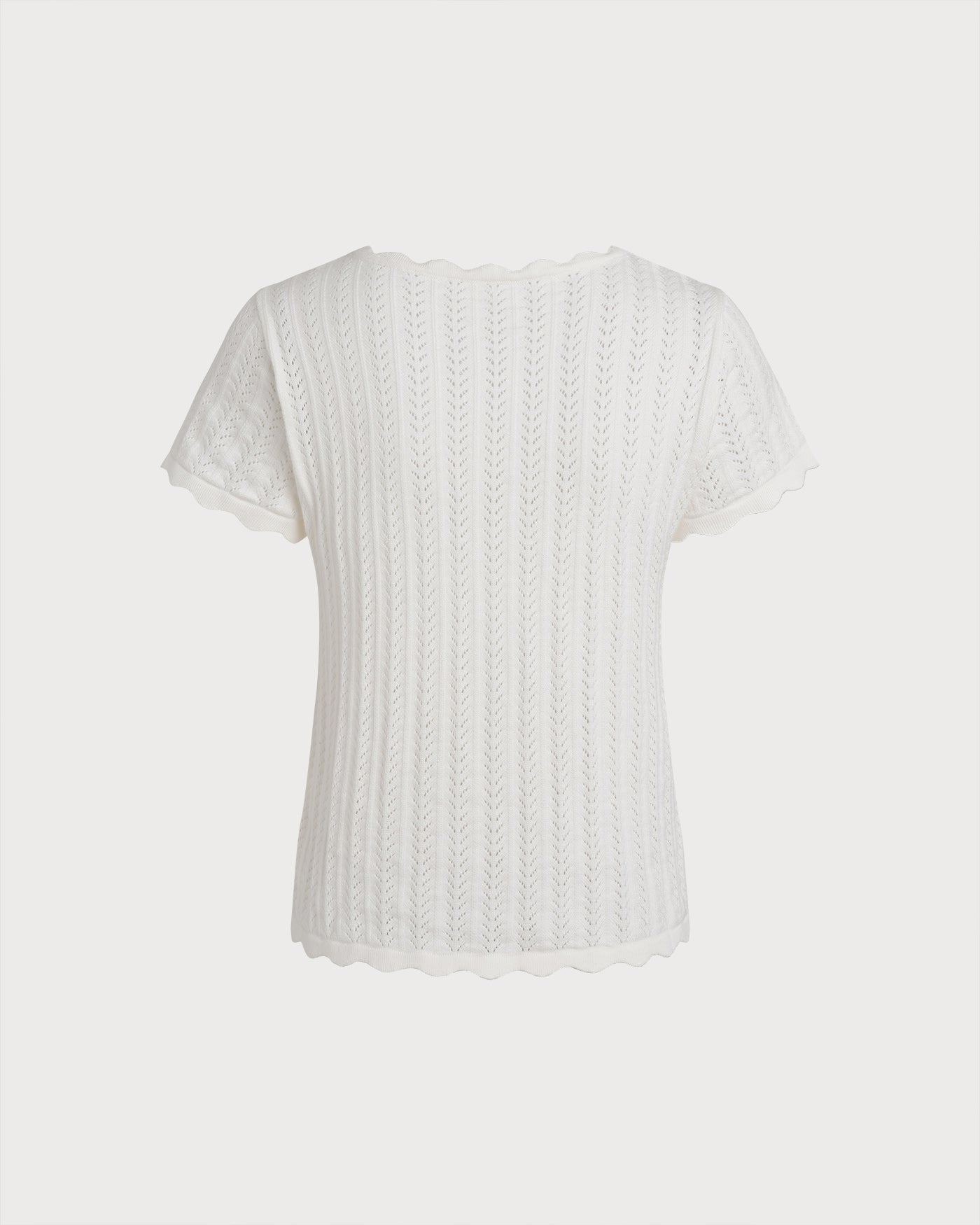 Camiseta con textura y escote cuadrado