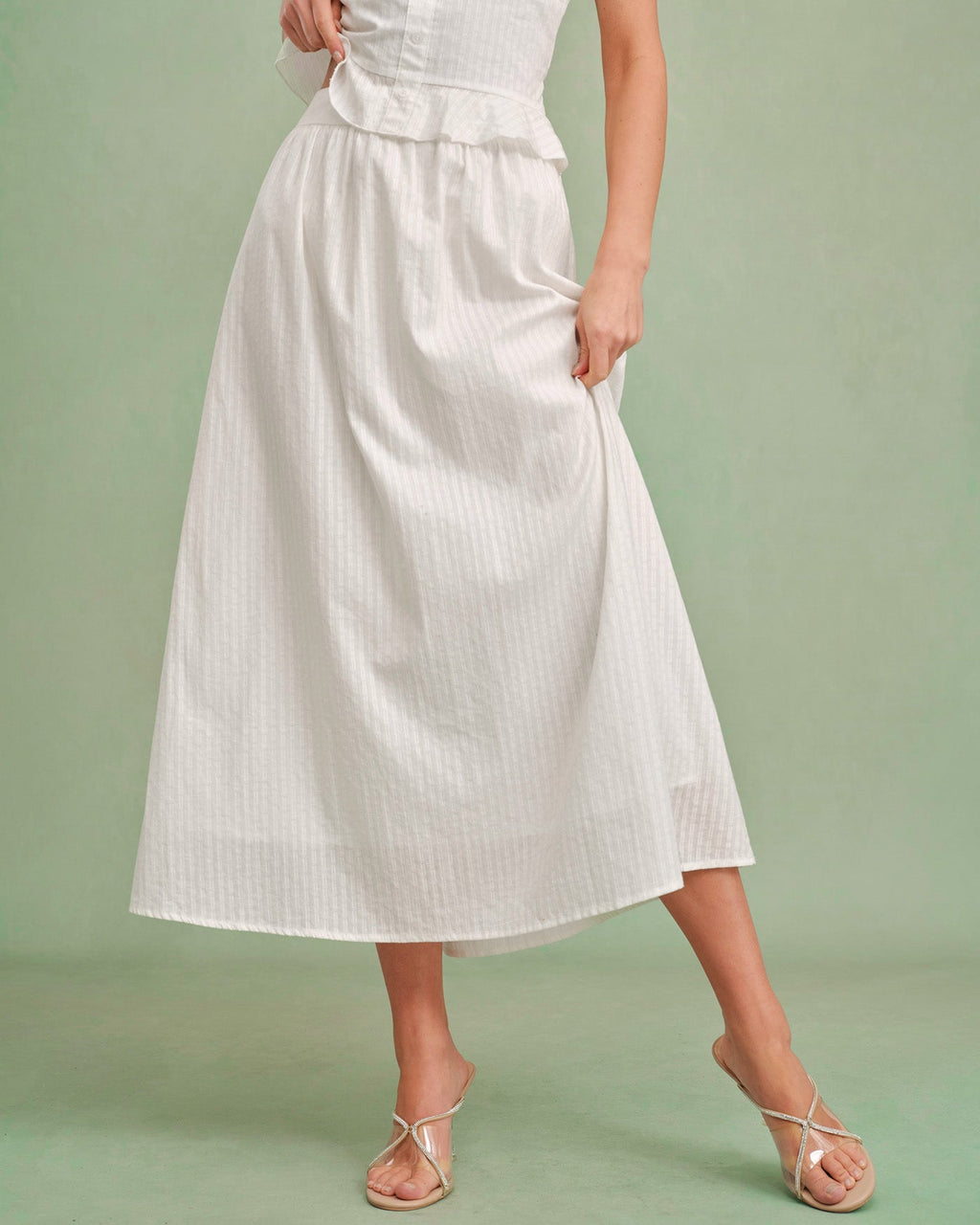 Liora – Falda Midi con Silueta en A