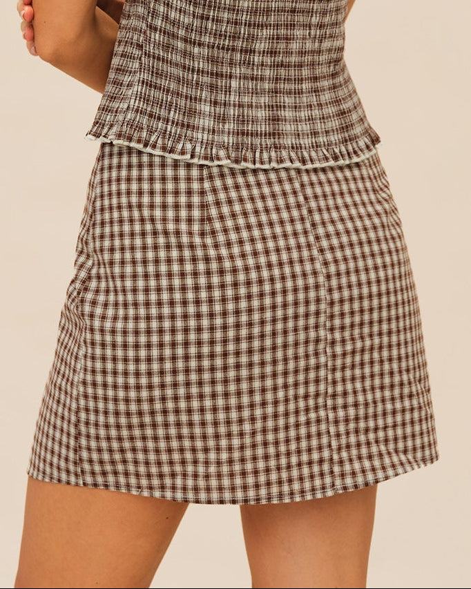 Alira – Mini falda de cuadros para la temporada de otoño