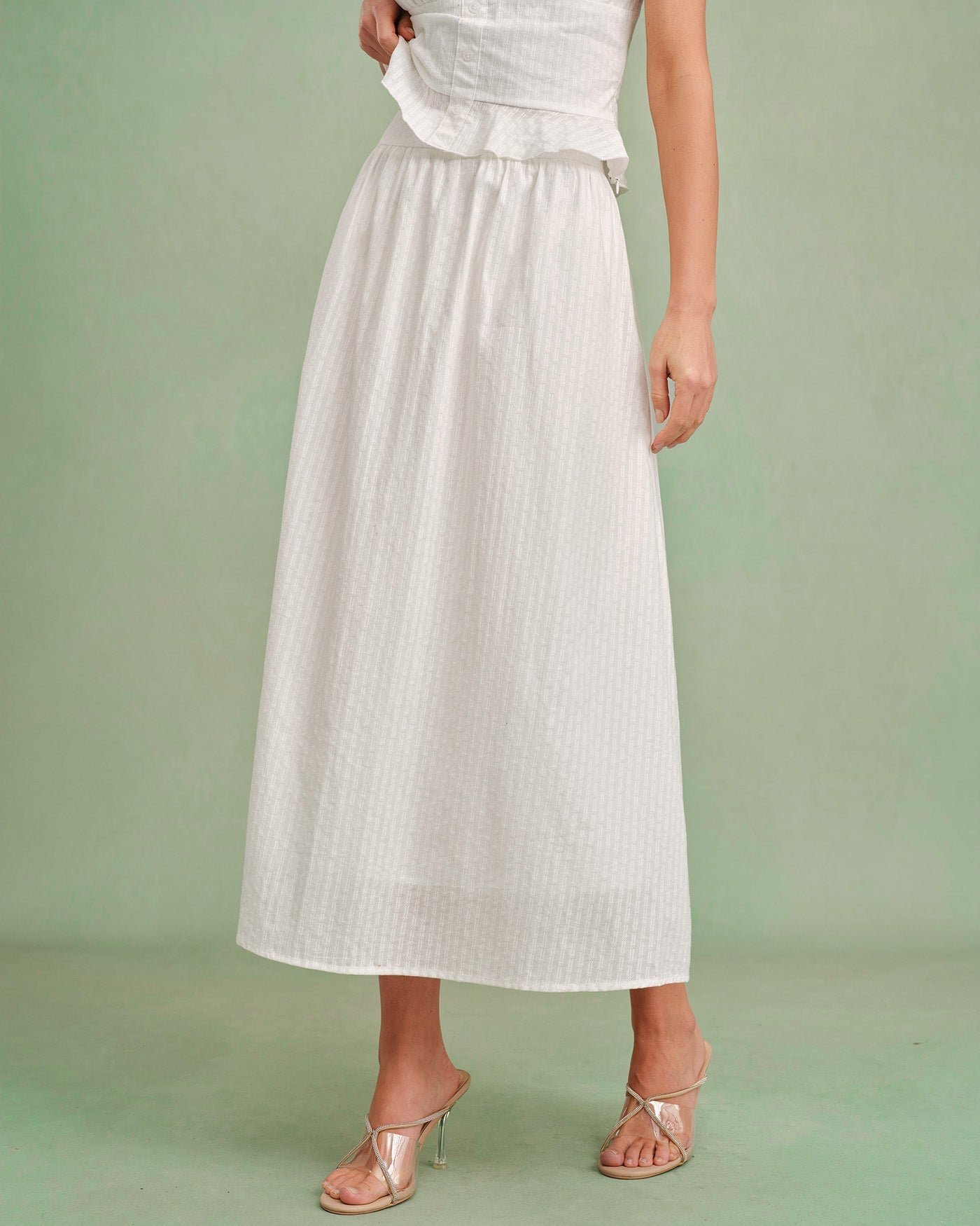 Liora – Falda Midi con Silueta en A