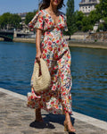 Vestido con mangas estilo mariposa