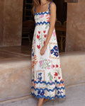Austėja – Vestido Bohemio con Estampado