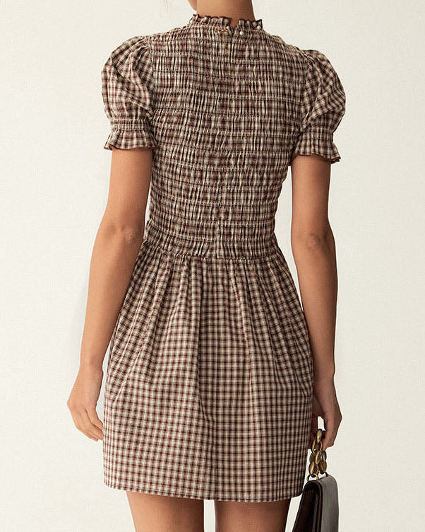 Justė – Vestido corto de cuadros