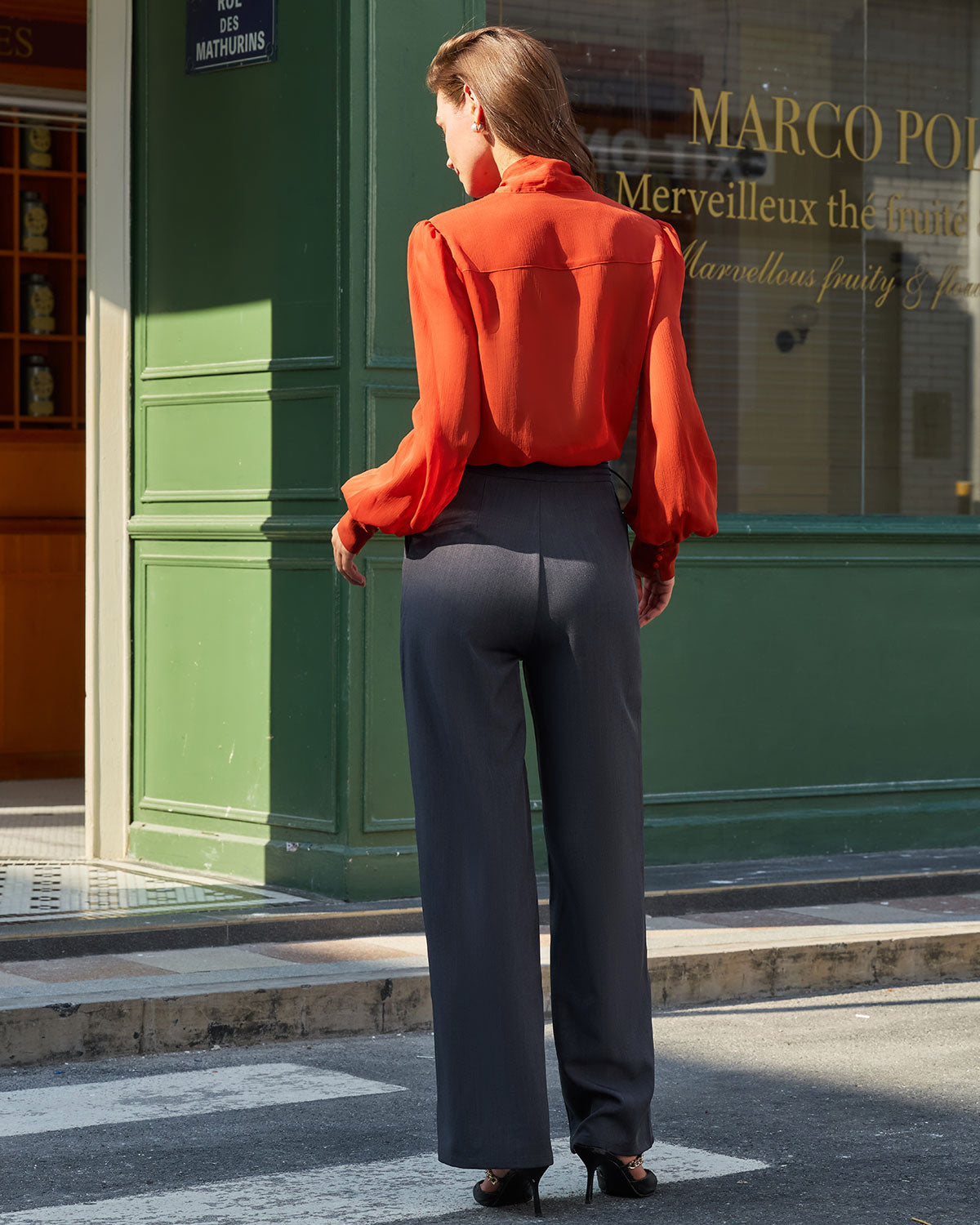 Zoja - Pantalones Casual de Corte Recto
