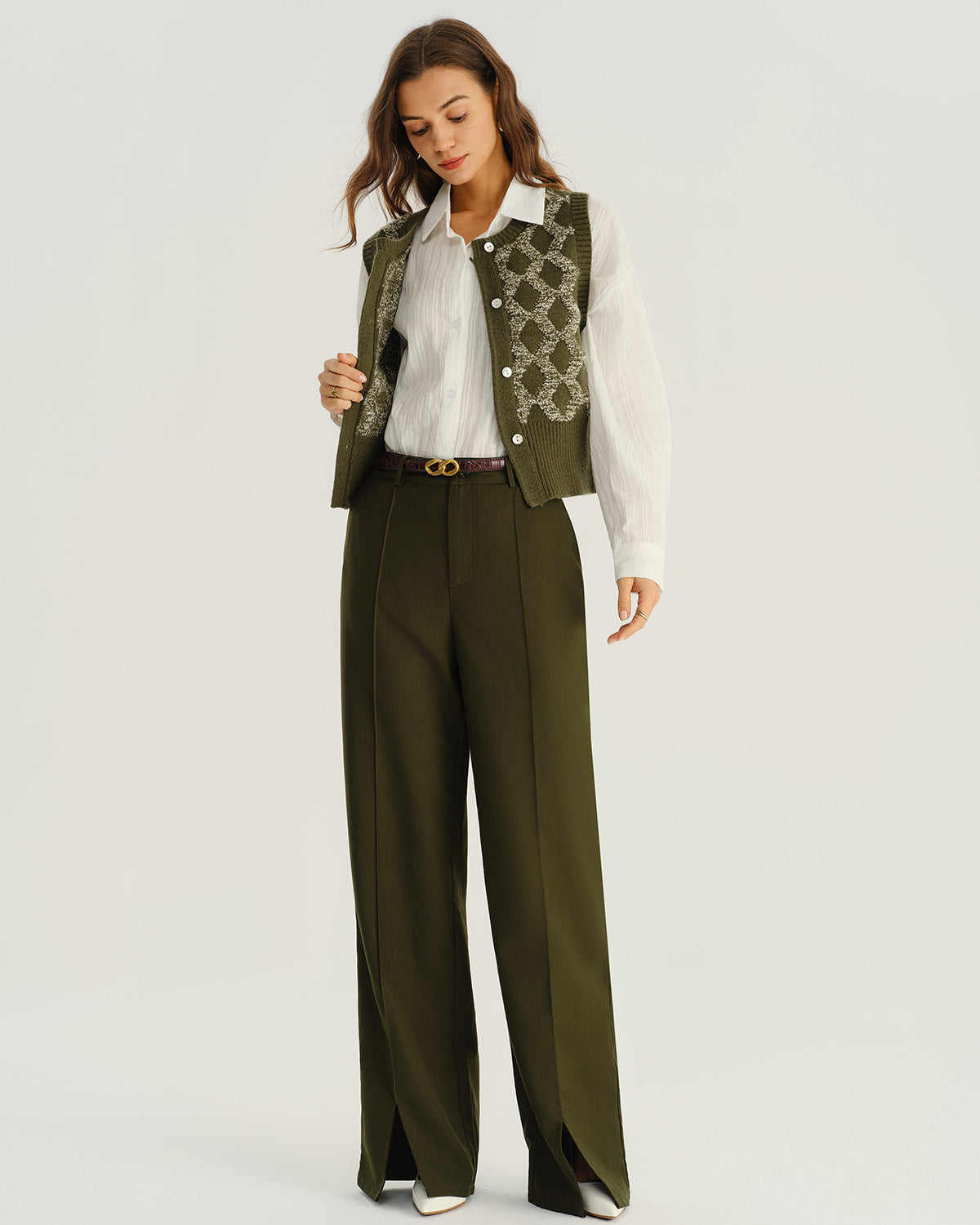 Dina – Pantalones de corte recto elegantes