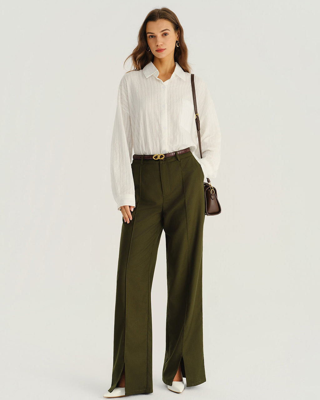 Dina – Pantalones de corte recto elegantes