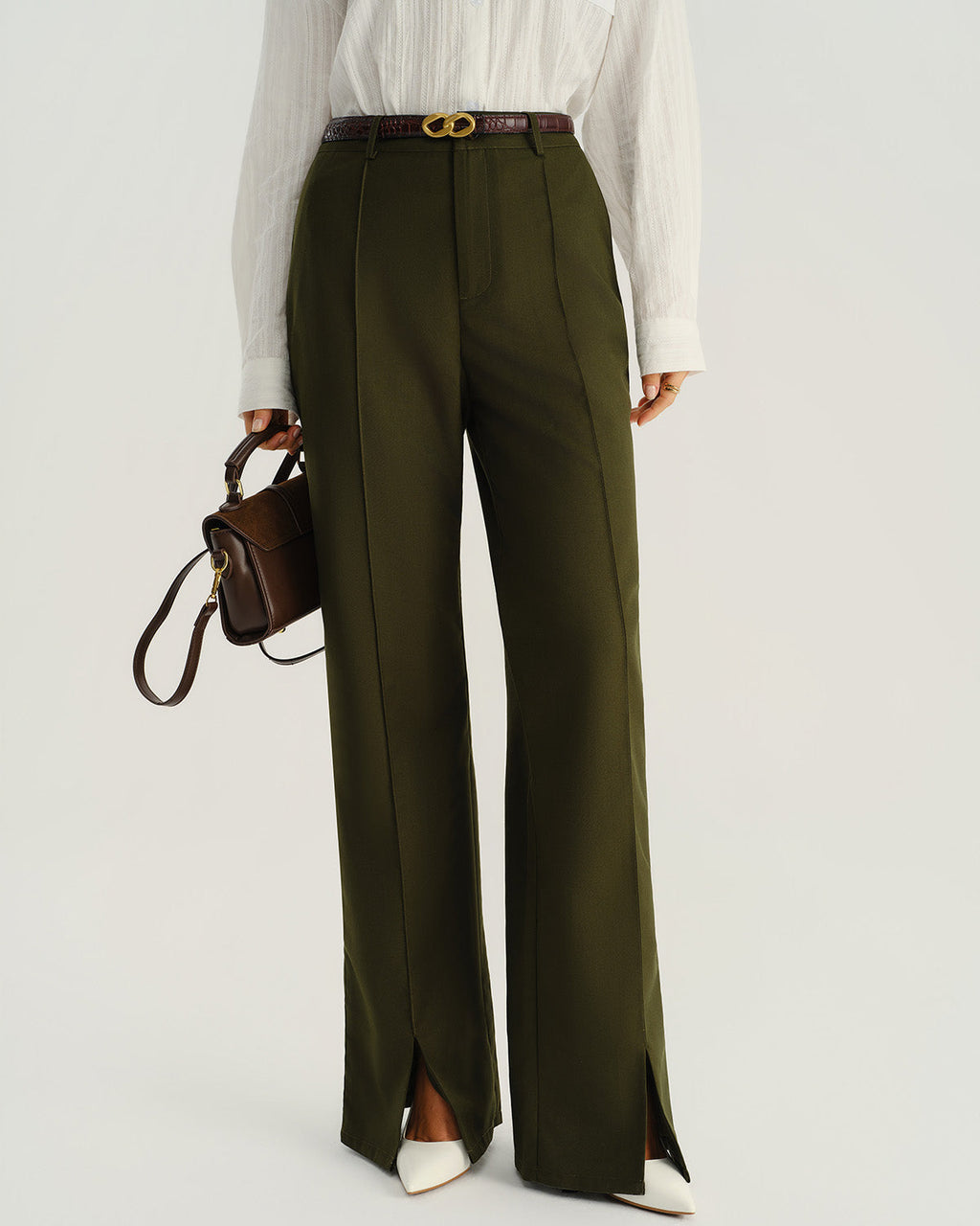 Dina – Pantalones de corte recto elegantes