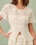Camisa de lino con escote barco