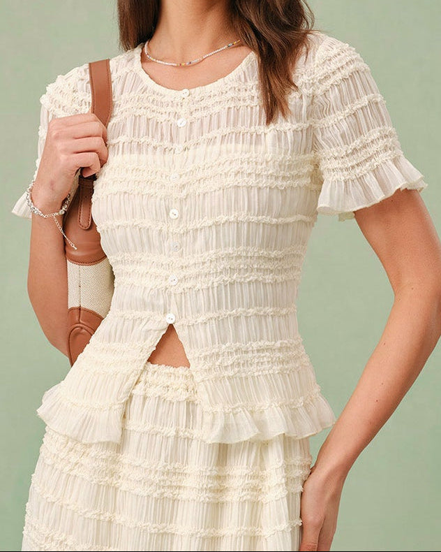 Camisa de lino con escote barco