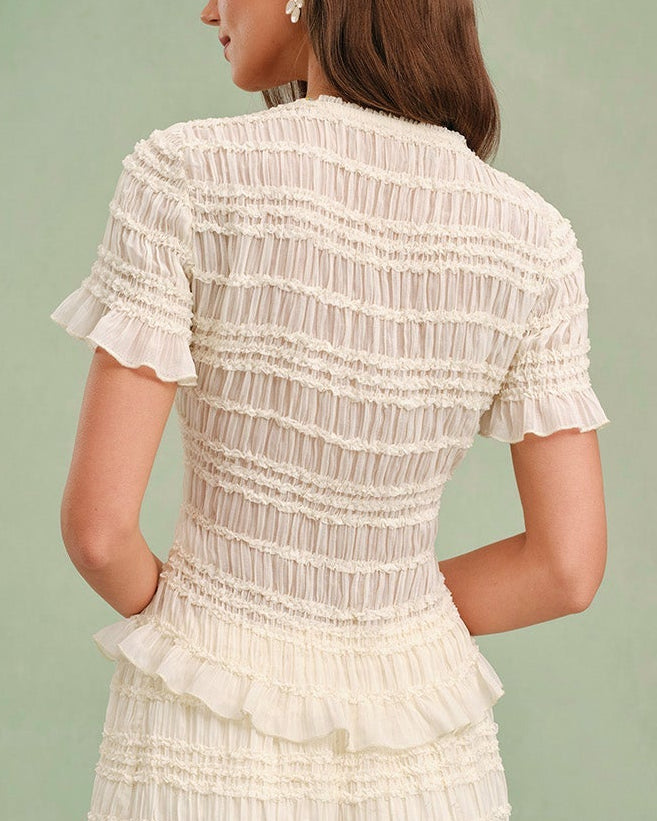 Camisa de lino con escote barco