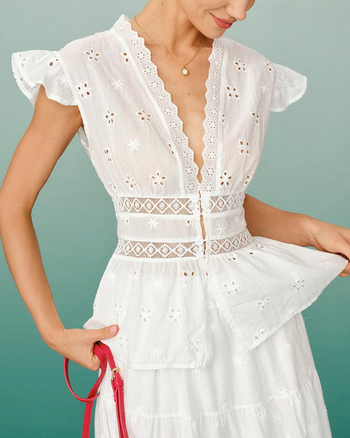 Blusa con escote en V