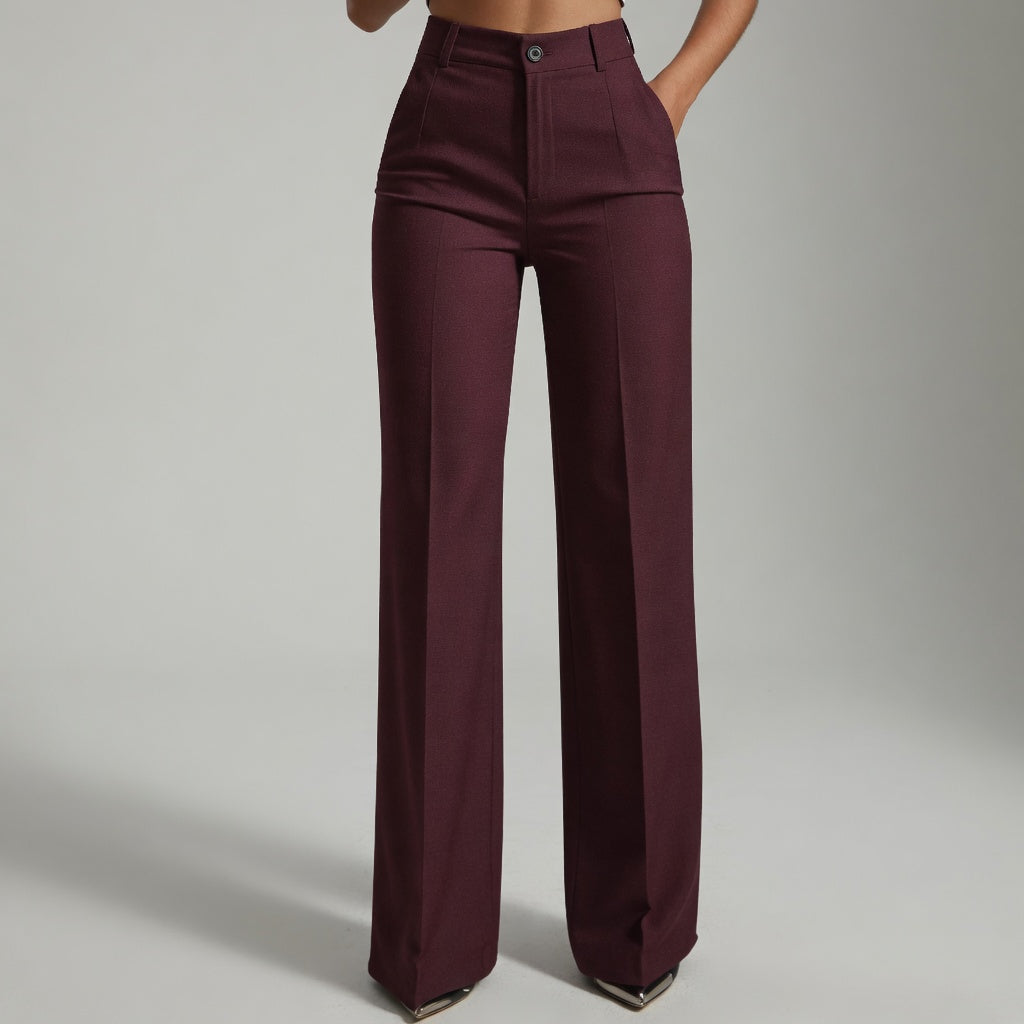 Elena – Elegantes pantalones de mujer de cintura alta